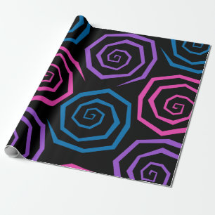 Große Funky-Wirbel Geschenkpapier