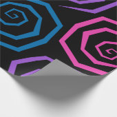 Große Funky-Wirbel Geschenkpapier (Ecke)