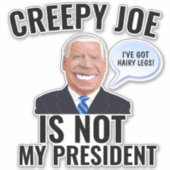 GROSSE FUNNY CREEPY JOE BIDEN DECALS AUFKLEBER (Vorderseite)