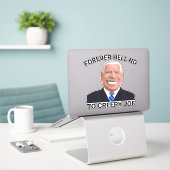 GROSSE FUNNY CREEPY JOE BIDEN DECALS AUFKLEBER (Laptop auf Schreibtisch)