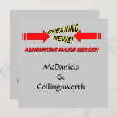 Große Fusionshochzeit retten das Datum Einladung (Vorne/Hinten)