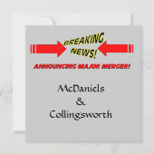 Große Fusionshochzeit retten das Datum Einladung (Vorderseite)