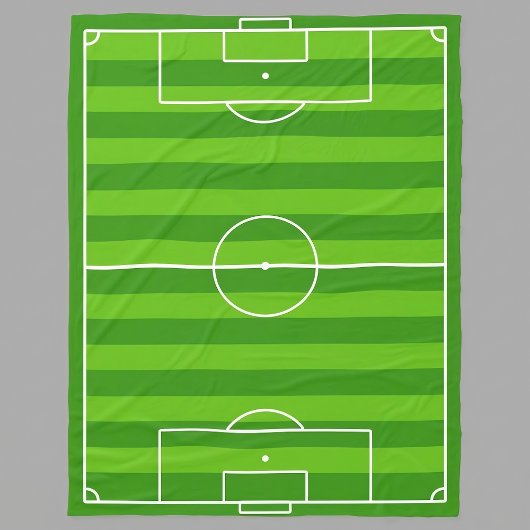 Große Fußballfeld-Fleece-Decke Fleecedecke