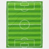 Große Fußballfeld-Fleece-Decke Fleecedecke (Vorderseite)