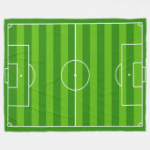 Große Fußballfeld-Fleece-Decke Fleecedecke (Vorderseite (Horizontal))