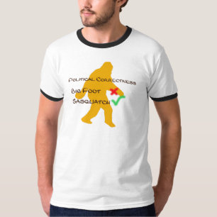 Große Füße im Vergleich zur politischen Korrekthei T-Shirt