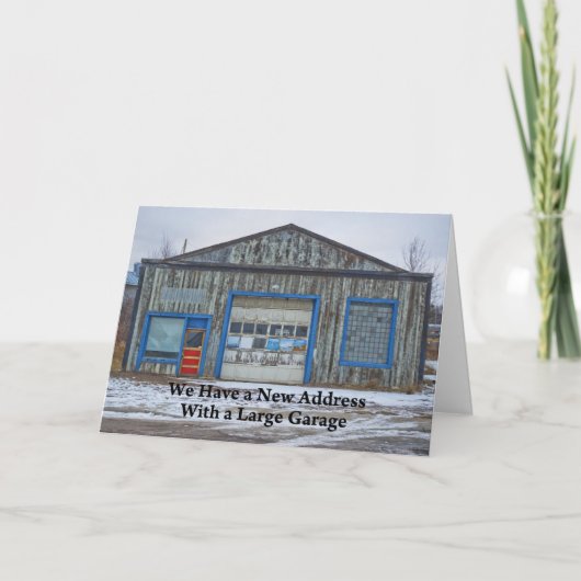 Große Garage - Gewohnte Adressenänderung Ankündigung (Vorderseite)