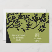 Große Gartenfunktion Party Einladung (Vorderseite)