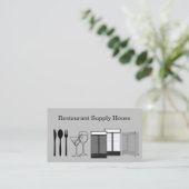 Grosse Gastronomie Business Cards Visitenkarte (Stehend Vorderseite)