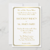 Große Gatsby Art Deco Einladung (Vorderseite)