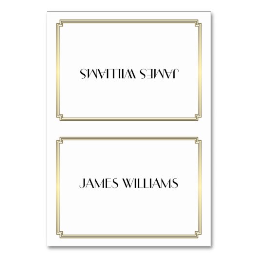 Große Gatsby Art Deco Tischnummer (Vorderseite)