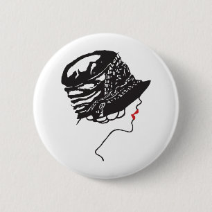 Große Gatsby Jazz-Artzwanziger jahre Ära Button