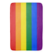 Große Gay-Pride-Flagge Badematte (Vorderseite Vertikal)