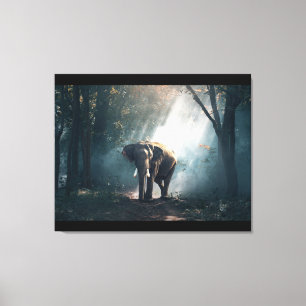 Große gearbeitete Leinwand