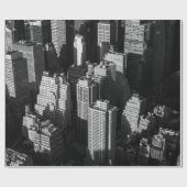 Große Gebäude und Wolkenkratzer mit Schatten Geschenkpapier (Flach)