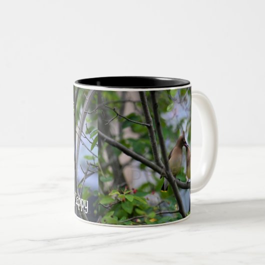 Große Gebühr macht mich Berry Happy Zweifarbige Tasse (VorderseiteRechts)