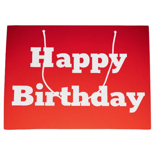 Große Geburtstagsgeschenktasche Geschenktüte (Vorderseite)