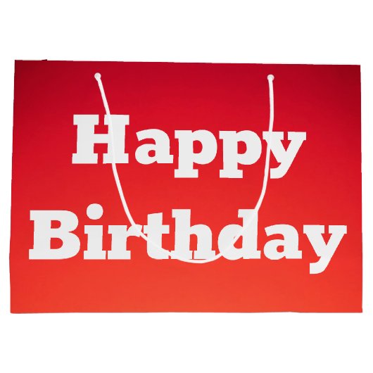 Große Geburtstagsgeschenktasche Geschenktüte (Rückseite)