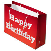 Große Geburtstagsgeschenktasche Geschenktüte (Vorderseite Schrägansicht)