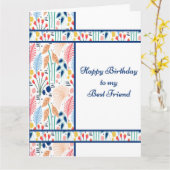 Große Geburtstagskarte für Ihren besten Freund Karte (Gelbe Blume)