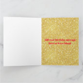 Große Geburtstagskarte - Meilenstein Gold Karte (Innenseite)