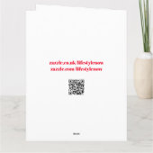 Große Geburtstagskarte - Meilenstein-Silber Karte (Rückseite)