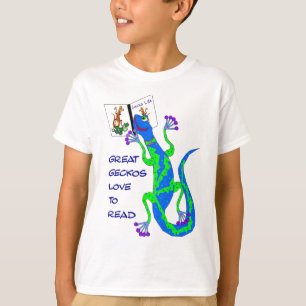 Große Geckos gelesen T-Shirt