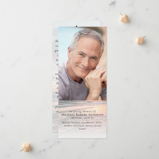 Große Gedenkkarte für Sunset-Foto Ankündigung (Vorderseite/Rückseite Beispiel)