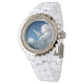 Große, gekrümmte Wolke Armbanduhr (Schrägansicht)