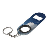 Große, gekrümmte Wolke Mini Flaschenöffner (Vorderseite Schrägansicht)