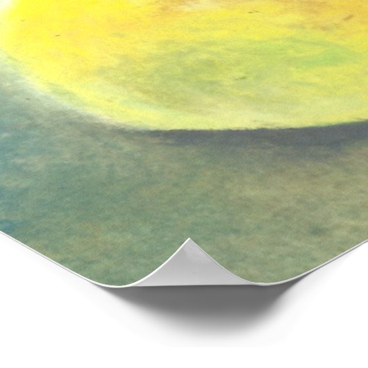 Große Gelbbirne Poster (Ecke)