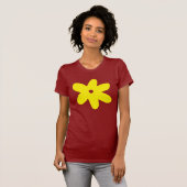 Große gelbe Blume T-Shirt (Vorne ganz)