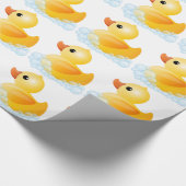 Große gelbe Ente Geschenkpapier (Ecke)