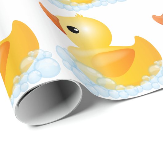 Große gelbe Ente Geschenkpapier (Rolleneckpunkt)