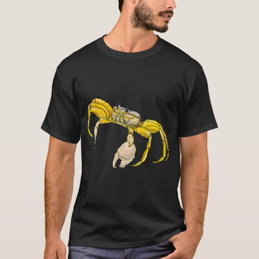 Große gelbe Krabbe T-Shirt (Vorderseite)
