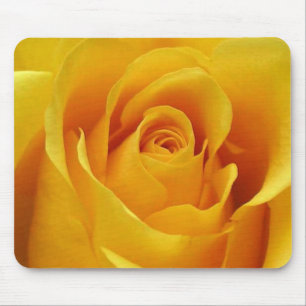 Große gelbe Rose Mousepad
