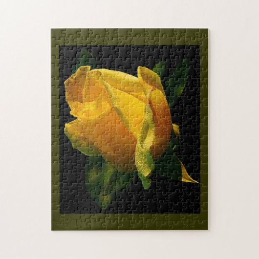 Große gelbe Rose Puzzle (Vertikal)