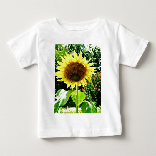 Große gelbe Sonnenblume Baby T-shirt (Vorderseite)
