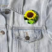 Große gelbe Sonnenblume Button (Beispiel)