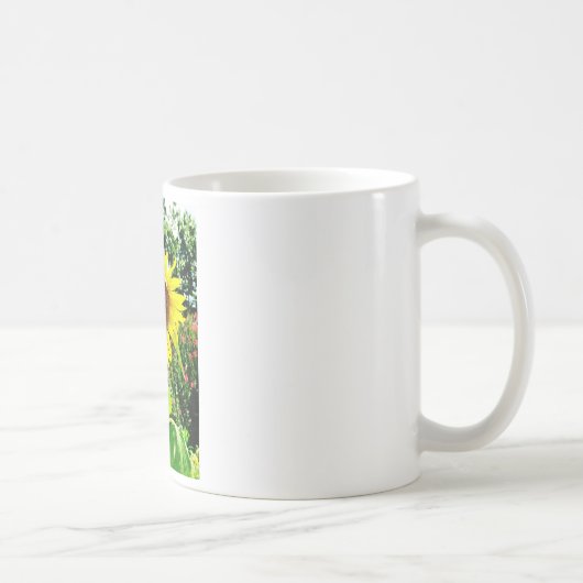 Große gelbe Sonnenblume Kaffeetasse (Rechts)