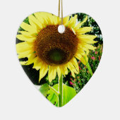 Große gelbe Sonnenblume Keramik Ornament (Rechts)