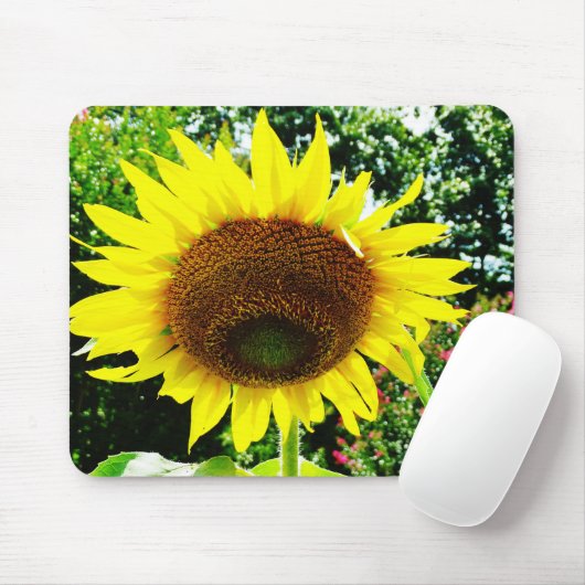 Große gelbe Sonnenblume Mousepad (Mit Mouse)