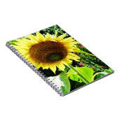 Große gelbe Sonnenblume Notizblock (Rechte Seite)