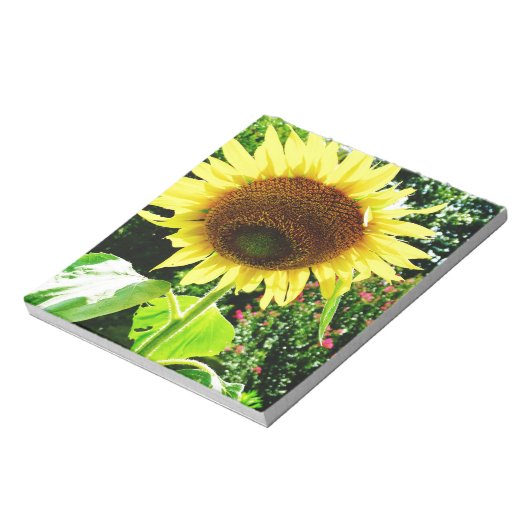 Große gelbe Sonnenblume Notizblock (Rotiert)