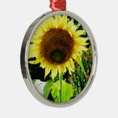 Große gelbe Sonnenblume Ornament Aus Metall (Rechts)