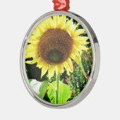 Große gelbe Sonnenblume Ornament Aus Metall (Links)