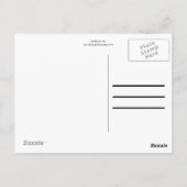 Große gelbe Sonnenblume Postkarte (Rückseite)