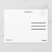 Große gelbe Sonnenblume Postkarte (Rückseite)