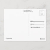Große Gelbe Sonnenblume Postkarte (Rückseite)