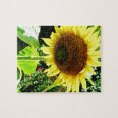Große gelbe Sonnenblume Puzzle (Horizontal)